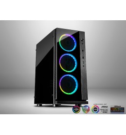 Kućište INTER-TECH W-III Midi/ATX/RGB/ITX/bez napajanja/crna