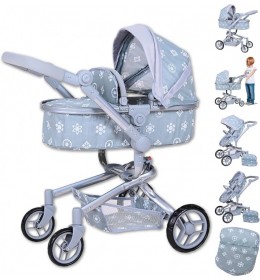 Kolica Boonk – Royal Grey karakteristike: Pogodno za uzrast: 3+ Dimenzije:59x42x80cm Materijal: metal, tkanina Boja:Siva Kolica u koja ćeš moći da staviš svoju lutku i prošetaš je po parku.