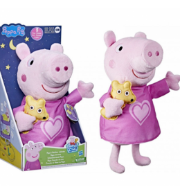 Peppa pig lis igracka peppas spremna za spavanje 25cm sa zvukom 