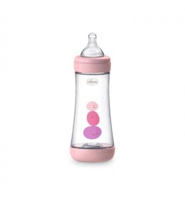 Chicco P5 flašica 300ML  4M+ Roze