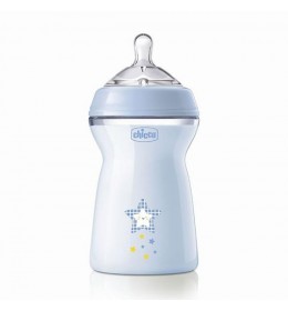 Chicco nf plastična flašica 330ml silikon 6m+ dečak