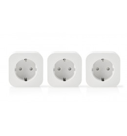 Nedis Wi-Fi Smart Plug Schuko Type F 10 A 3-Pack