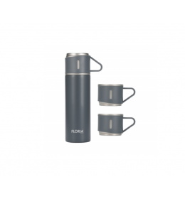 Termos boca 500ml  3 šolje set sivi Zilan zln0745
