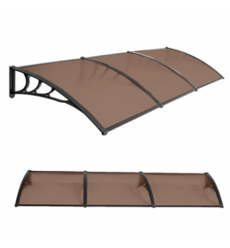 Nadstrešnica 270x100cm Crna Bronza 5mm Leksan