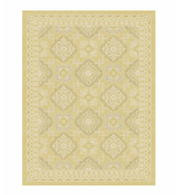 Tepih outdoor slonova kost/srebrno/zlatni 60x110cm