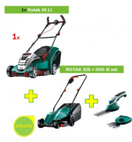 Aku kosilica Bosch Rotak 43 Li 06008A4500 + ROTAK 320 + ISIO III set