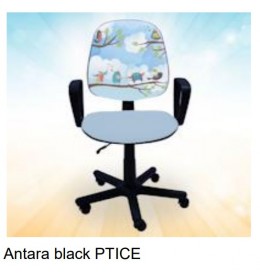 Dečija stolica Antara Black Ptice 