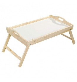 Poslužavnik za serviranje sa sklopivim nogama 50x35x23cm bor