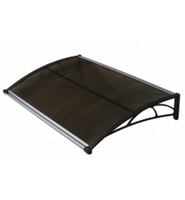 Nadstrešnica Za Vrata 82x120cm Smeđa Baza Ploča Bronza 6mm