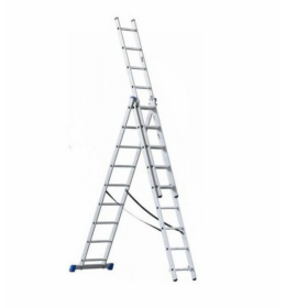 ELKOP Trodelne Aluminijumske Merdevine 3x9 - 5,3m