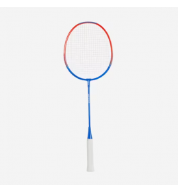 Plavo-crveni dečji aluminijumski reket za badminton BR100 90 g