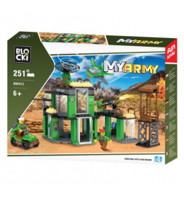 Kocke blocki vojna baza 251pcs
