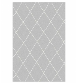 Tepih extra fleece srebrno/beli 80x150cm