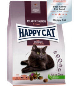 Happy cat za sterilisane mačke losos 10kg