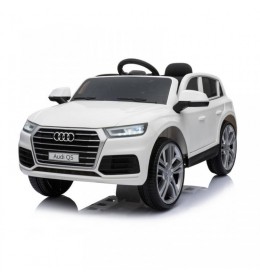 Dečiji automobil na akumulator Audi Q5 2019 sa kožnim sedištem i mekim gumama Beli