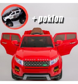 Automobil na akumulator Land Rover Crveni + POKLON