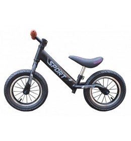 Balance Bike 751 Bicikl bez pedala za decu Crni