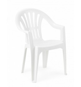 Baštenska stolica Kona plastična bela