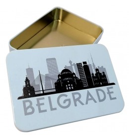 Metalna kutija Belgrade 14,2x10x3 cm Plava