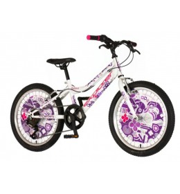 Kids bicikla explorer belo ljubičasta