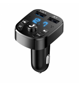 Bluetooth FM Transmiter S5 USBx2 crni