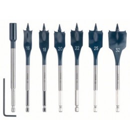 Bosch 7-delni set pljosnatih burgija za glodanje Self Cut Speed