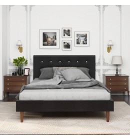 Versaj Bračni Krevet 216X164X108 cm - Crni