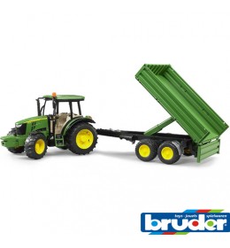 Bruder Traktor John Deere 5115M sa prikolicom