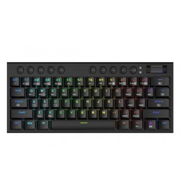 Devarajas K556RGB Mechanical Gaming Keyboard, Brown Switches - Black