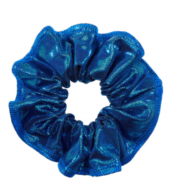Plava gimnastičarska gumica sa šljokicama za kosu