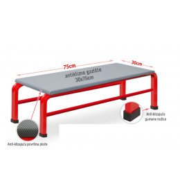 Metalni steper 75x30x18cm