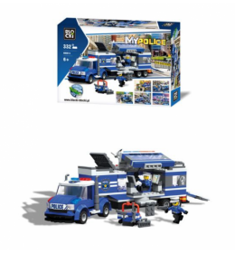 Kocke blocki mobilna policijska stanica 332pcs