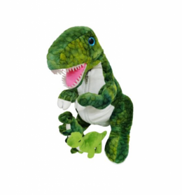 Plisana igracka dinosaurus sa bebama 48cm