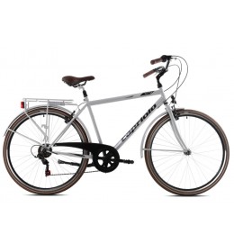 City bike Citysix man 28 sivo