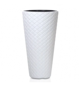 Saksija matuba slim fi 30cm bela