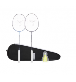 Perfly reket za badminton 190 set partner za odrasle