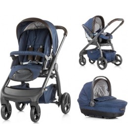 Dečija kolica set 3u1 Chipolino Aura Blue Indigo