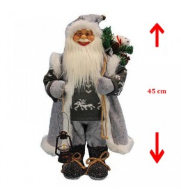 Deda Mraz Deco Santa 45cm sivi