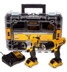 DeWALT akumulatorska bušilica set DCK211D2T