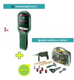 Digitalni detektor Bosch Universal Detect + Igračka bušilica u koferu