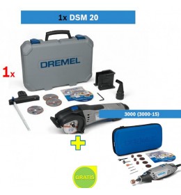 Dremel sekač DSM 20 + poklon Višenamenski alat DREMEL 3000 sa 15 kom pribora