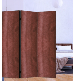 Paravan Amsterdam pliš 3 krila 195x175cm crvena 