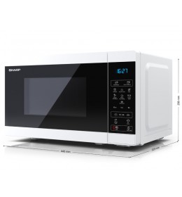 Mikrotalasna rerna bela SHARP YC-MS02E-W