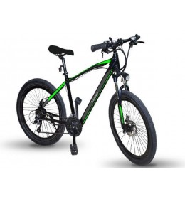 Električni bicikl crno zeleni Xwave E-bike 