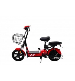 Električni bicikl kd-48 crno-crveno