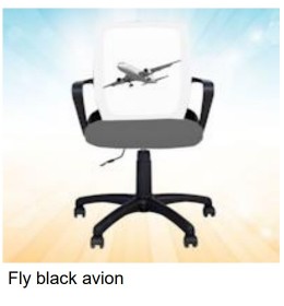 Dečija Stolica Fly Black Avion 