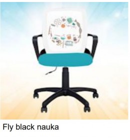 Dečija Stolica Fly Black Nauka 