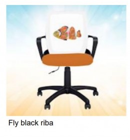 Dečija Stolica Fly Black Riba 