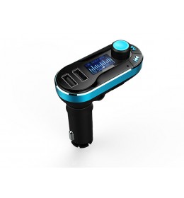 FM transmiter i USB punjač BT66 blue Xwave 022890