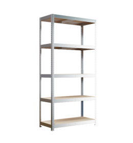 Stalaža 90x40x180 cm metalna alu siva 